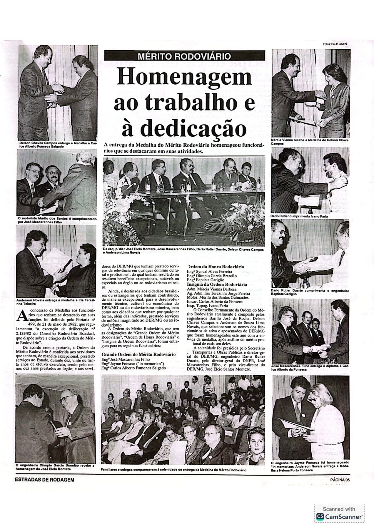 Registro profissional de Dario Rutier