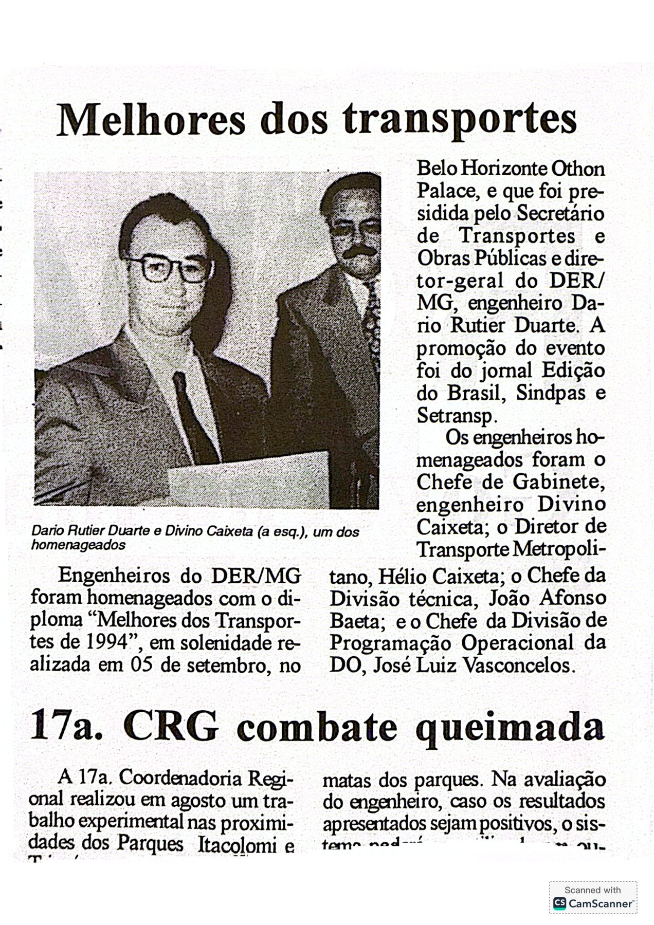 Registro profissional de Dario Rutier